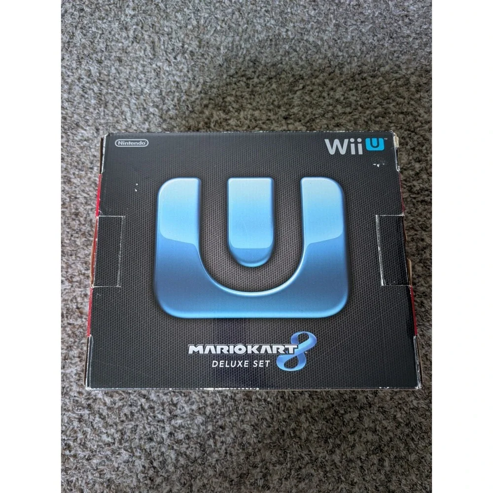 Nintendo Wii U Mario Kart 8 Deluxe 32GB Handheld System - Black With Box